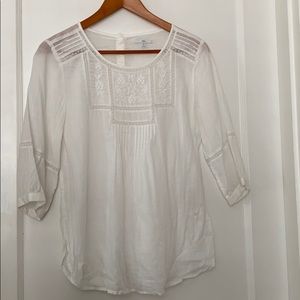 White linen blouse from Gap